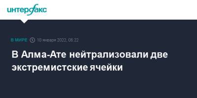 В Алма-Ате нейтрализовали две экстремистские ячейки - interfax.ru - Москва - Казахстан - Алма-Ата