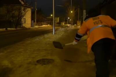 В Белгороде всю ночь устраняли последствия ледяного дождя