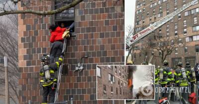 Пожар в Нью-Йорке - погибло 19 людей, среди них 9 детей - фото и видео