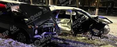 В Курске в ночном ДТП с участием двух «легковушек» пострадали пять человек
