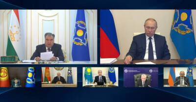 Самые яркие выражения президентов на саммите ОДКБ: Путин – о «Майданных» технологиях, Токаев – о стае гиен