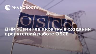 Народная милиция ДНР обвинила украинских силовиков в создании препятствий работе ОБСЕ