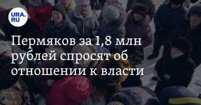 Пермяков за 1,8 млн рублей спросят об отношении к власти