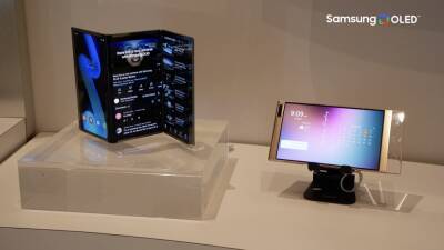 Samsung продемонстрировала прототипы складных смартфонов и ноутбуков будущего — в том числе с раздвижным и складываемым втрое экранами