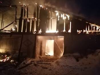 На ферме в Великоустюгском районе случился пожар