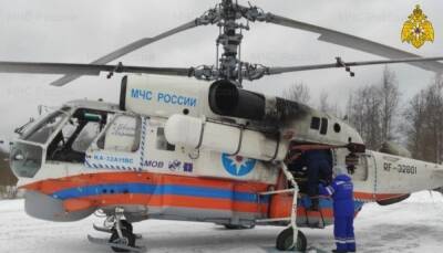 Вертолет МЧС доставил пациента из Бежецка в Тверь