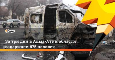 За три дня в Алма-Ате и области задержали 675 человек