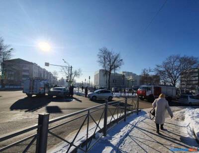 Из-за аварии на улице Хабаровской образовалась пробка
