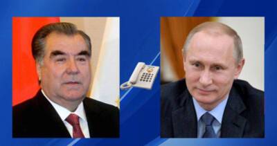Эмомали Рахмон и Владимир Путин обсудили ситуацию в Казахстане