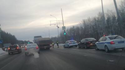 Из-за ДТП на улице Федюнинского собралась дорожная пробка