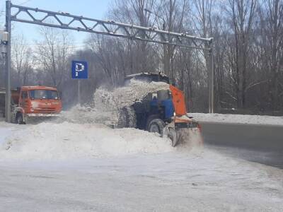 За новогодние праздники из Ульяновска вывезли 1263 самосвала снега