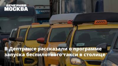 Дмитрий Пронин - В Дептрансе рассказали о программе запуска беспилотного такси в столице - vm.ru - Москва