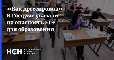 Олег Смолин - «Как дрессировка»: В Госдуме указали на опасность ЕГЭ для образования - nsn.fm - Россия