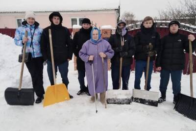Волонтеры помогли жителям Серпухова в борьбе со снегом