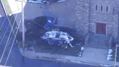 Медицинский вертолет рухнул возле церкви в Пенсильвании