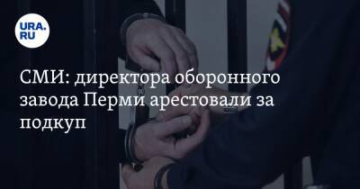 СМИ: директора оборонного завода Перми арестовали за подкуп