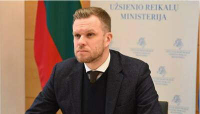 Глава МИД Литвы обсудит с министрами ЕС ответ на давление Китая