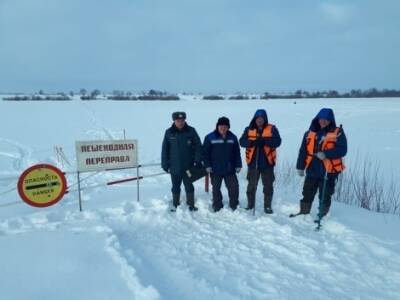 В Шиловском районе открыли пешеходную ледовую переправу через Оку