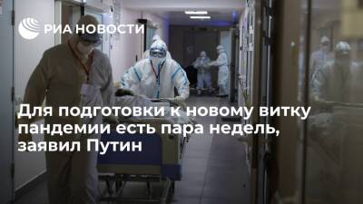Путин: есть пара недель, чтобы подготовиться к новому витку пандемии коронавируса