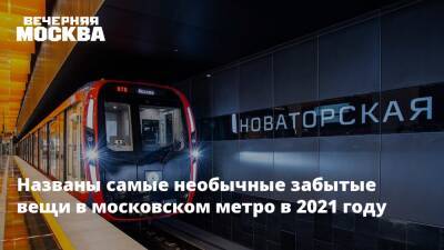 Названы самые необычные забытые вещи в московском метро в 2021 году - vm.ru - Москва - Москва
