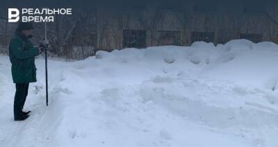 В Казани обнаружили незаконную снежную свалку