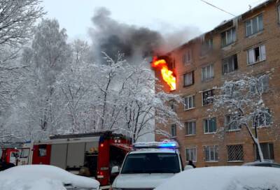 Спасатели вытащили из огня в Киришах семью с малолетним ребенком