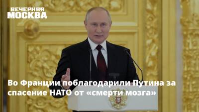 Во Франции поблагодарили Путина за спасение НАТО от «смерти мозга»