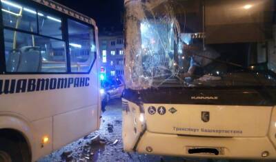 В Уфе произошло ДТП с участием двух автобусов «Башавтортранс», есть пострадавшие
