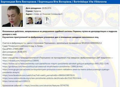 Судью Печерского районного суда Киева внесли в базу сайта "Миротворец"