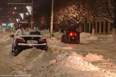 За сутки с улиц Рязани вывезли более 4,6 тысяч кубометров снега