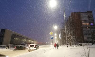 Мощный снегопад обрушится еще на два района Карелии