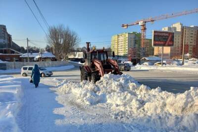 В Рязани застройщики помогают мэрии с уборкой снега