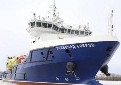На базу Черноморского флота России прибыло новейшее судно тылового обеспечения