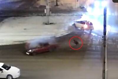 В Белгороде при столкновении двух авто из машины выпал пассажир
