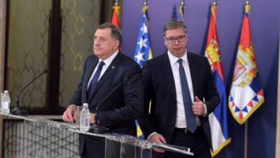 Александр Вучич - Милорад Додик - Президент Сербии назвал «катастрофой» санкции США против лидера сербов БиГ - eadaily.com - США - Сербия