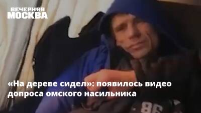 «На дереве сидел»: появилось видео допроса омского насильника