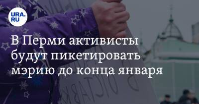 В Перми активисты будут пикетировать мэрию до конца января