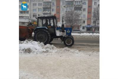 Снег с улиц Йошкар-Олы убирают 86 единиц техники