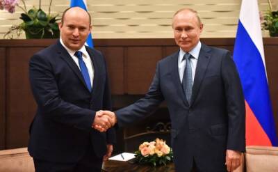Путин указал премьеру Израиля о подходах России к урегулированию ситуации на Украине