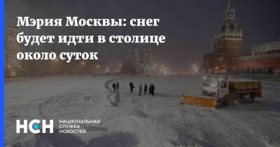 Мэрия Москвы: снег будет идти в столице около суток