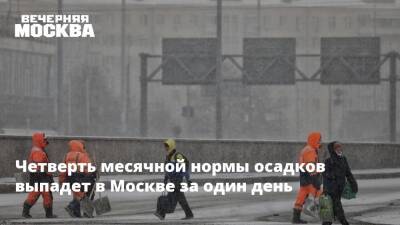 Четверть месячной нормы осадков выпадет в Москве за один день