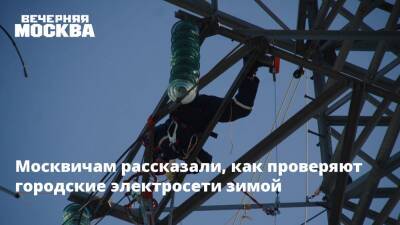 Москвичам рассказали, как проверяют городские электросети зимой