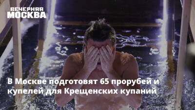 В Москве подготовят 65 прорубей и купелей для Крещенских купаний