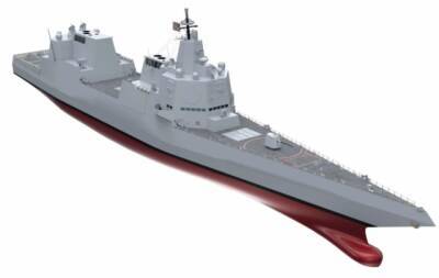 ВМС США показали концепт эсминца будущего с мощными лазерами и гиперзвуковыми ракетами