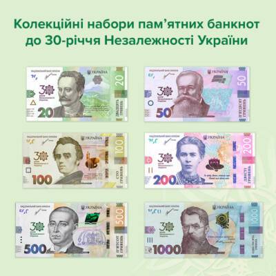 НБУ выпустит памятные деньги к 30-летию Независимости (ФОТО)