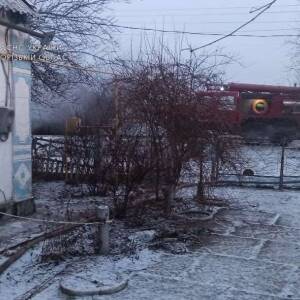 В Запорожской области во время пожара в доме погиб мужчина. Фото