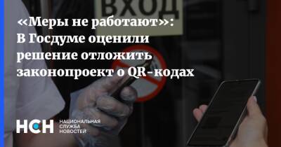 «Вполне оправданно»: В Госдуме оценили решение отложить законопроект о QR-кодах
