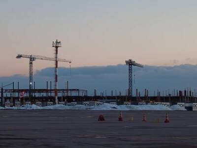 Блогер из Днепра показал, как DCH Ярославского строит новый пассажирский терминал аэропорта