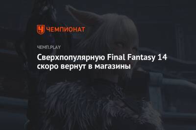 Сверхпопулярную Final Fantasy 14 скоро вернут в магазины