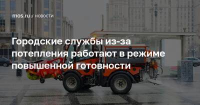 Городские службы из-за потепления работают в режиме повышенной готовности